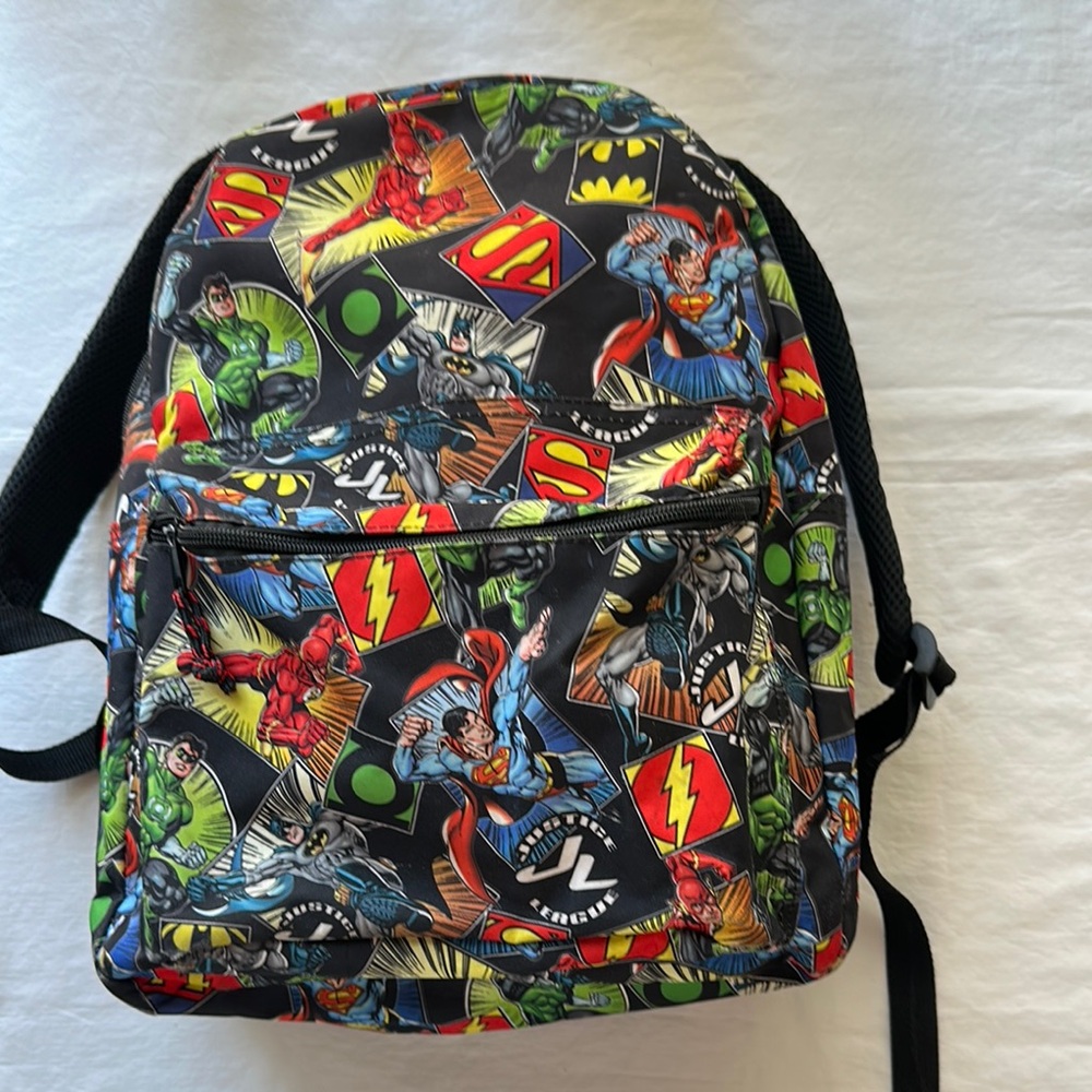 Superhero Print Backpack
